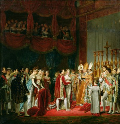 Het huwelijk van Napoleon I en Marie Louise, aartshertogin van Oostenrijk, 2 april 1810 door Georges Rouget